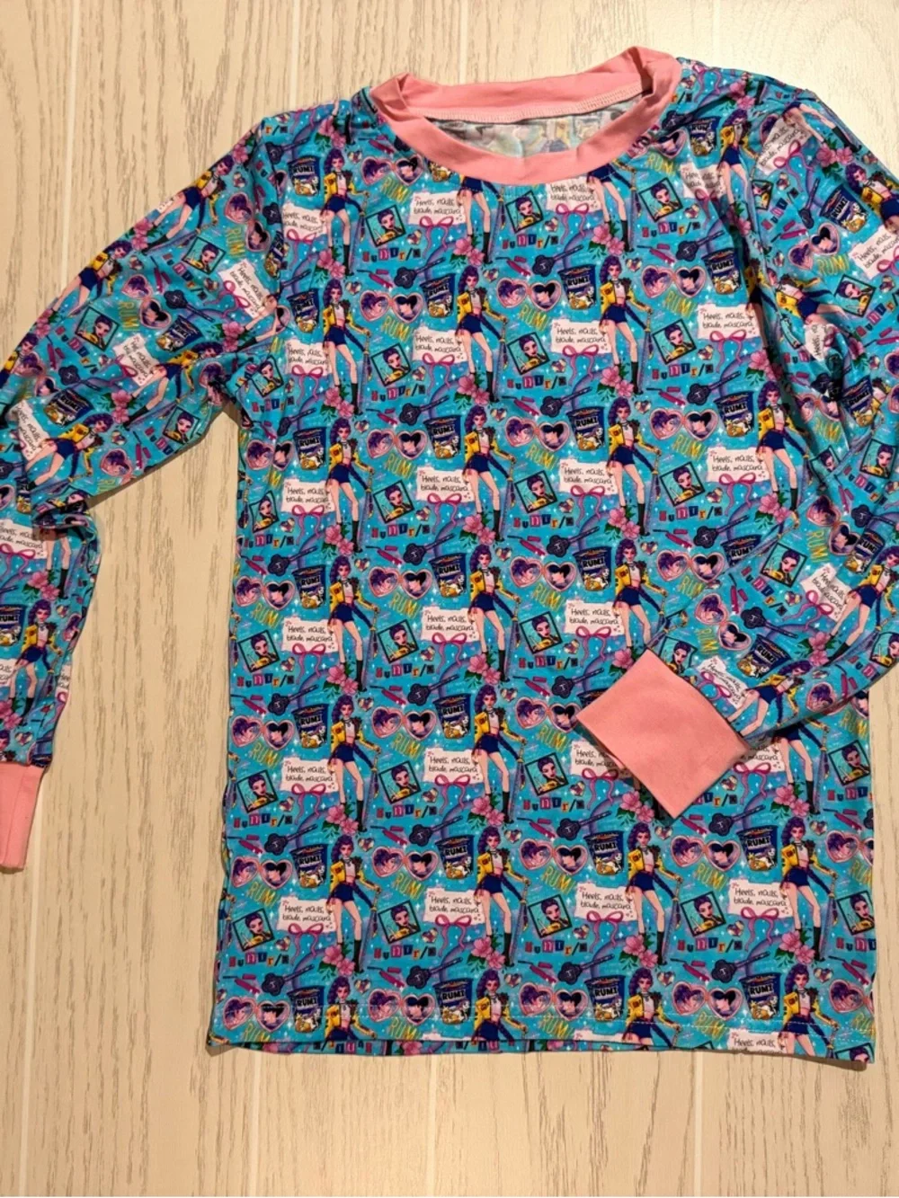 Boutique Bamboo Pajama Set Girls 10Y Kpop Demon Hunters 2Pc Soft Stretch